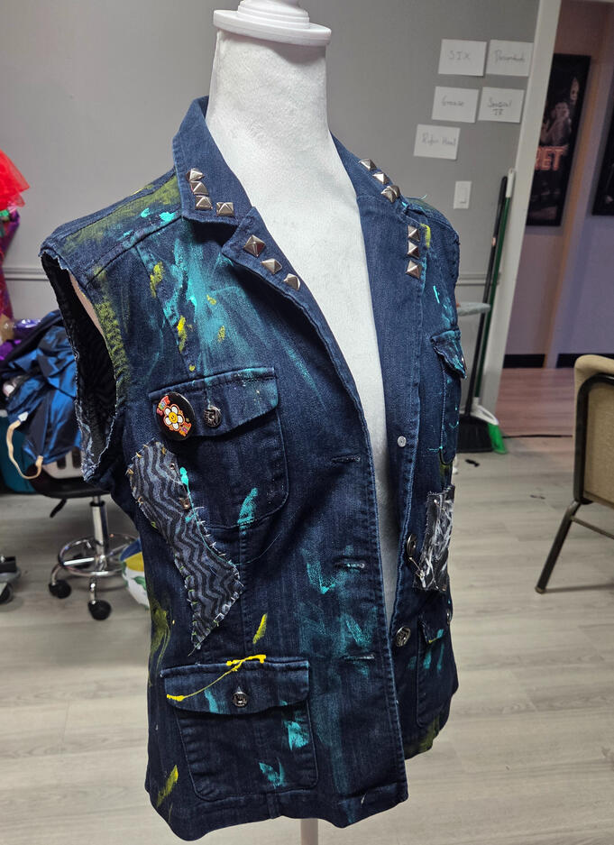 Upcycled Denim Vest - (Ben for his Isle of the Lost disguise)